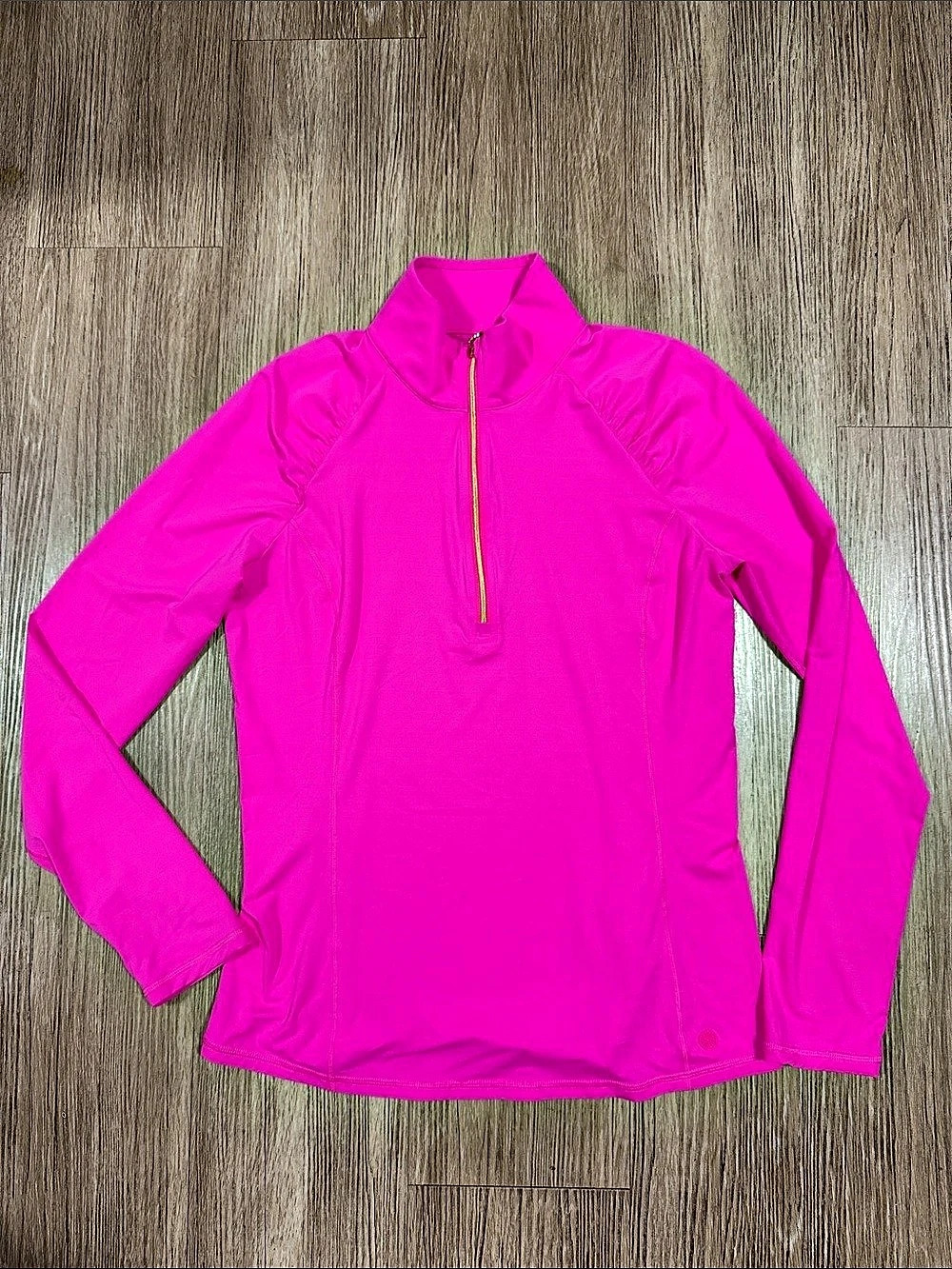 Lily Pulitzer Pink Quarter-Zip Pullover Size Large Like New
